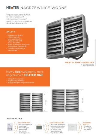 Nagrzewnica Sonniger HEATER CONDENS ONE Zestaw
