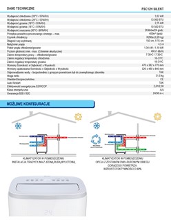 Klimatyzator Fral FSC12H SILENT WIFI