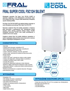 Klimatyzator Fral FSC12H SILENT WIFI